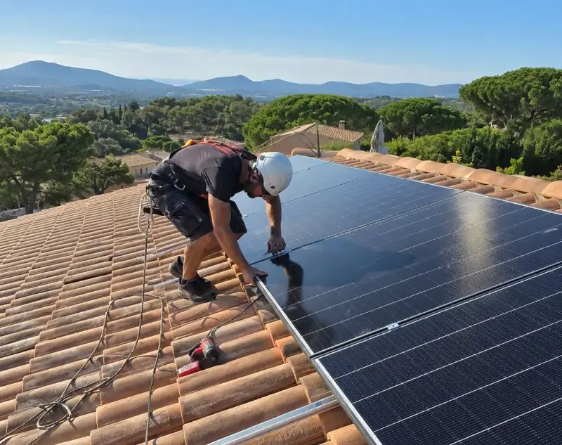 Installateur panneaux solaires Cailloux-sur-Fontaines — pose photovoltaïque sur toiture
