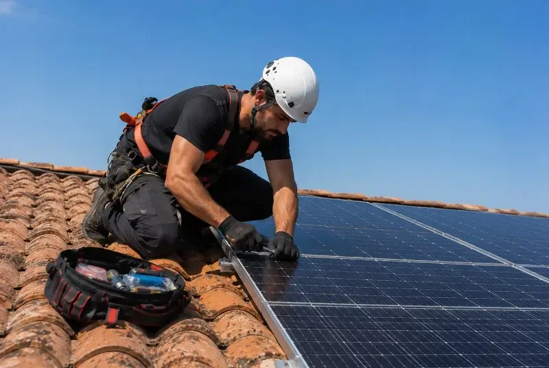 Maintenance et monitoring de panneaux solaires à Cailloux-sur-Fontaines